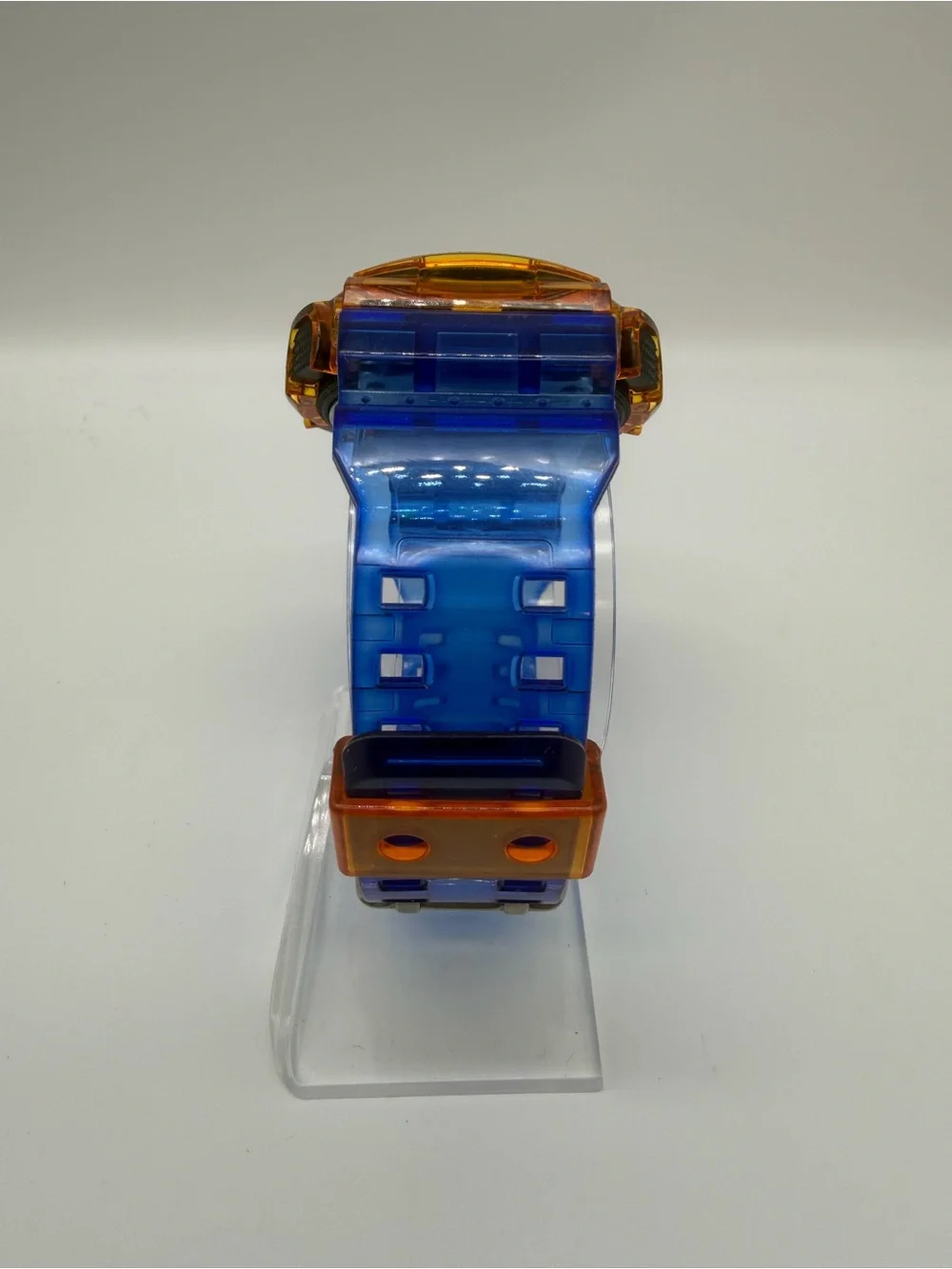 Custom “ Orange Crush”Casio G-SHOCK GA-100 Orange & Blue Skeleton Watch